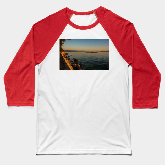 San Marino Island in Novi Vinodolski, Croatia Baseball T-Shirt by jojobob